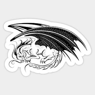 Stylized Dragon Sticker